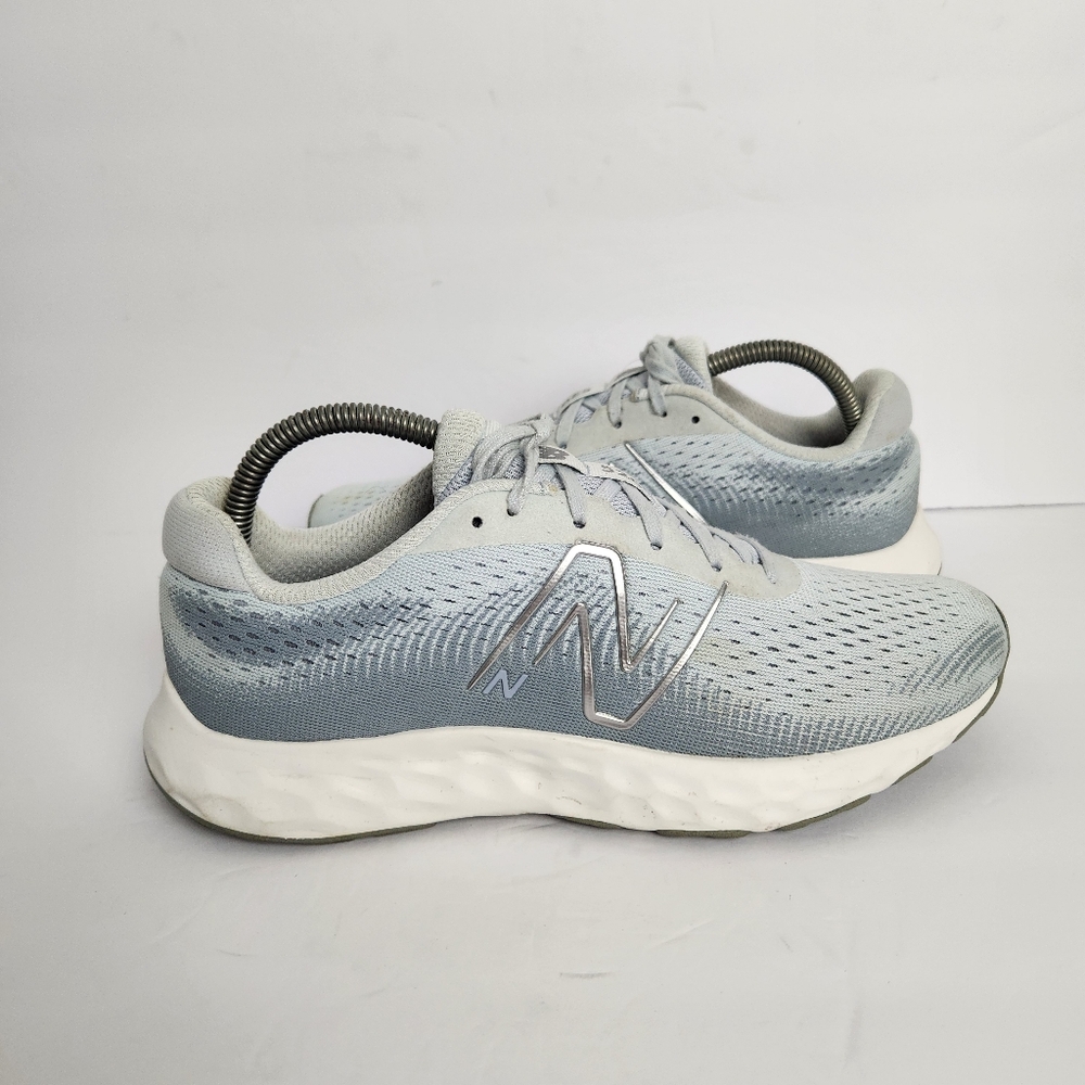 New Balance 520 v8 Women Size 9.5 Grey/Light Blue Running Shoes Sneakers W520LN8
